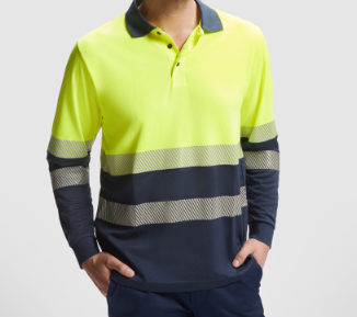 Polo AV Bicolor Manga Larga